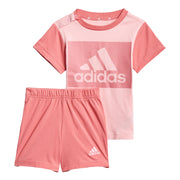 adidas Essentials Infant T-Shirt & Short Set Pink