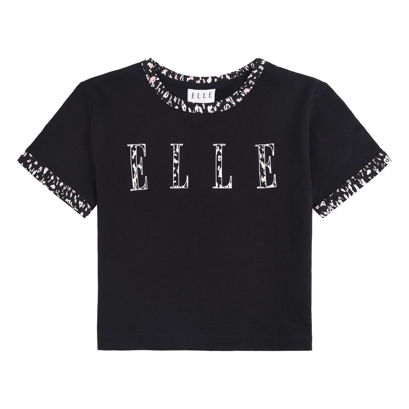 Elle Cheetah Logo Girls T-Shirt