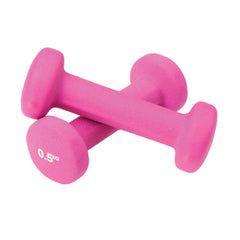 Fitness Mad Neoprene Dumbbells (Pair) 0.5kg Pink